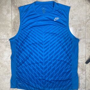 Nike Dri-FIT Run Division Miler Men's Sleeveless Running Tank Top Blue XL